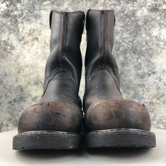 Georgia Boot Men\'s Size 10.5M Thermal-Tec Brown Steel Toe Wellington Work Boots